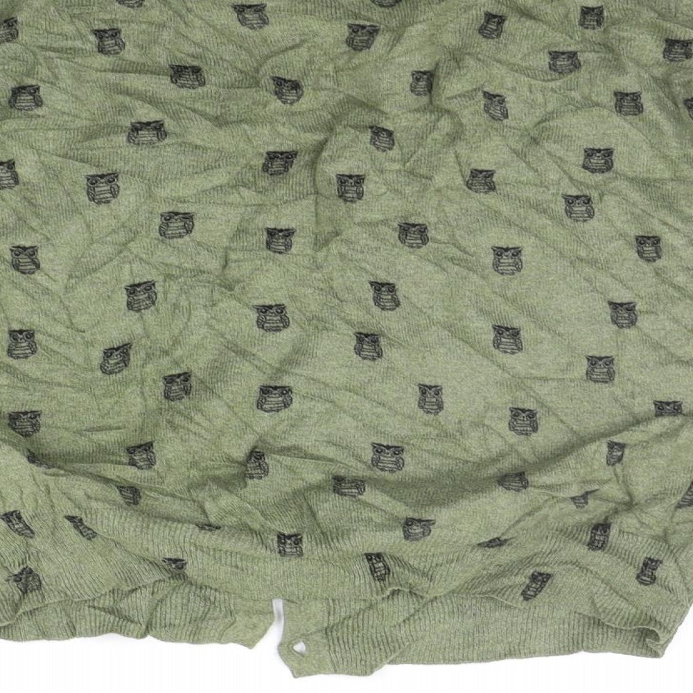 Atmosphere Womens Green Geometric  Cardigan Jumper Size 12