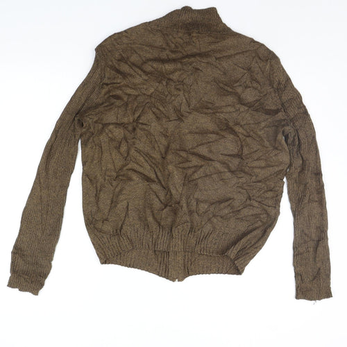 BORNDADO Womens Brown   Full Zip Jumper Size L