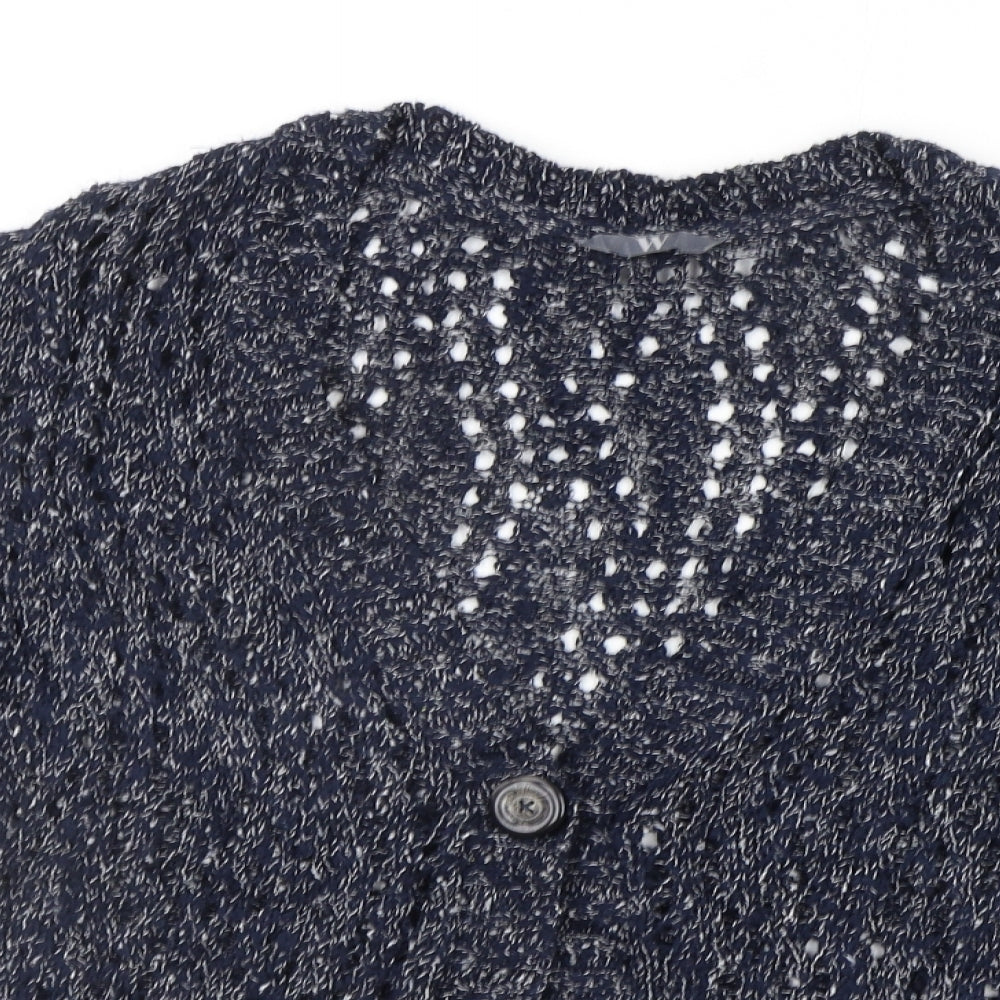 BHS Womens Blue   Cardigan Jumper Size 18