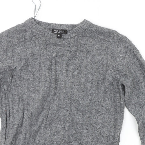 Topshop Womens Grey   Pullover Jumper Size 10