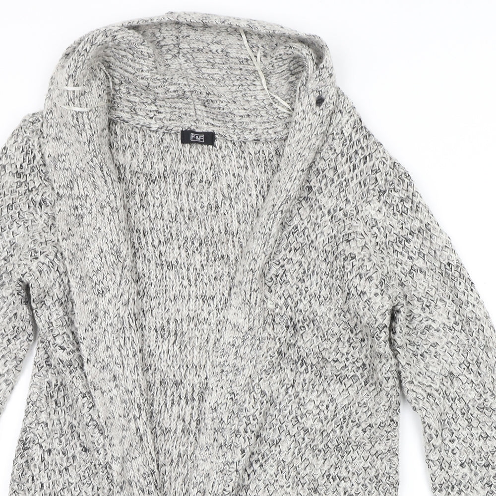 F&F Womens Grey   Cardigan Jumper Size 10