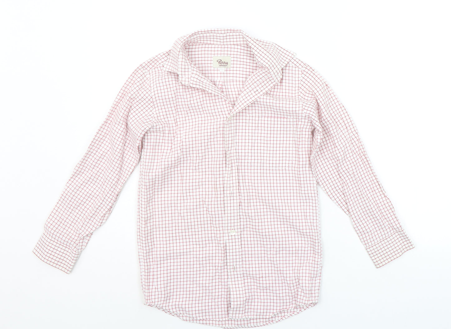 Penny Boys White Check  Basic Button-Up Size 12 Years