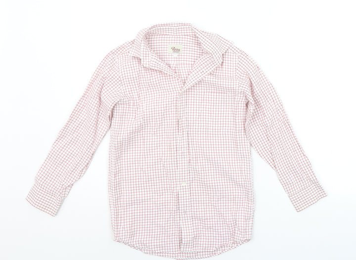 Penny Boys White Check  Basic Button-Up Size 12 Years