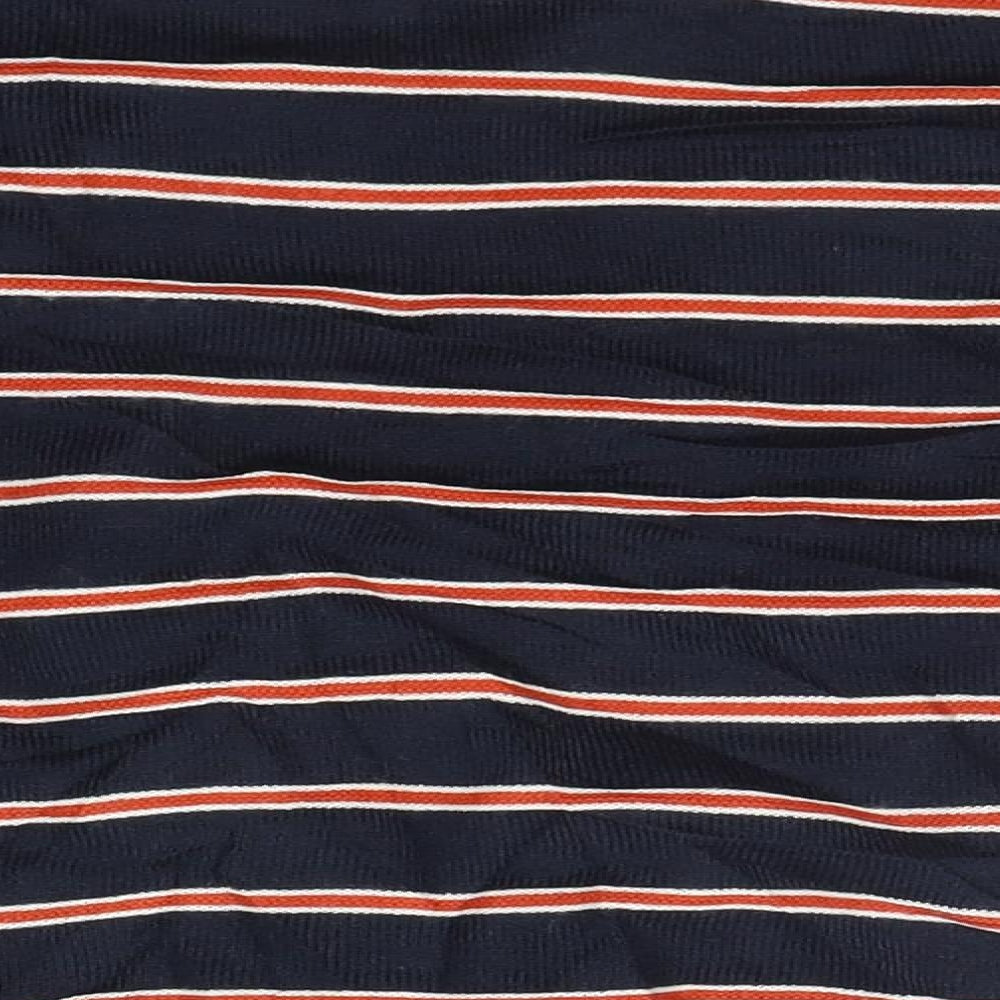 folica Womens Blue Striped  Cardigan Jumper Size S