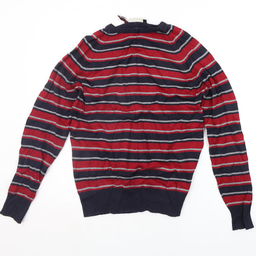 Angelo Litrico Womens Red Striped  Pullover Jumper Size M