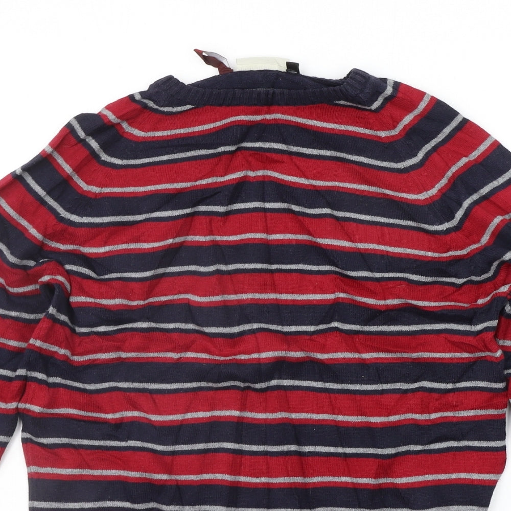 Angelo Litrico Womens Red Striped  Pullover Jumper Size M