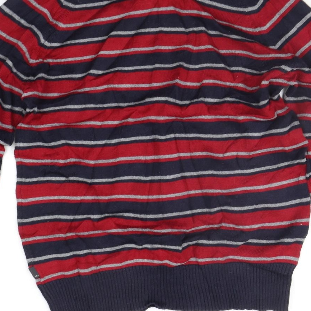 Angelo Litrico Womens Red Striped  Pullover Jumper Size M