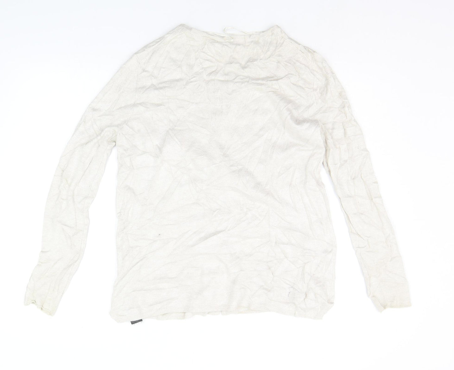 Zara Womens Beige   Cardigan Jumper Size L