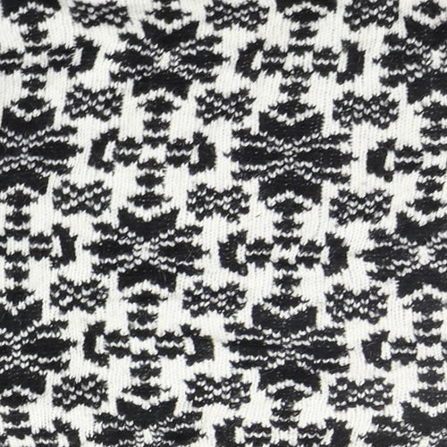 H&M Womens Black Geometric  Pullover Jumper Size M