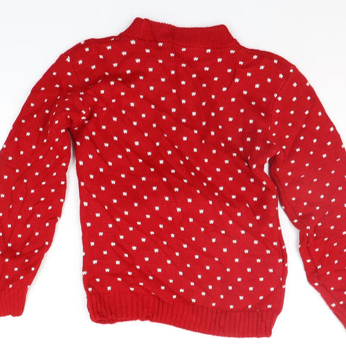 Impluse Boys Red Polka Dot  Pullover Hoodie Size 9-10 Years  - CHRISTMAS