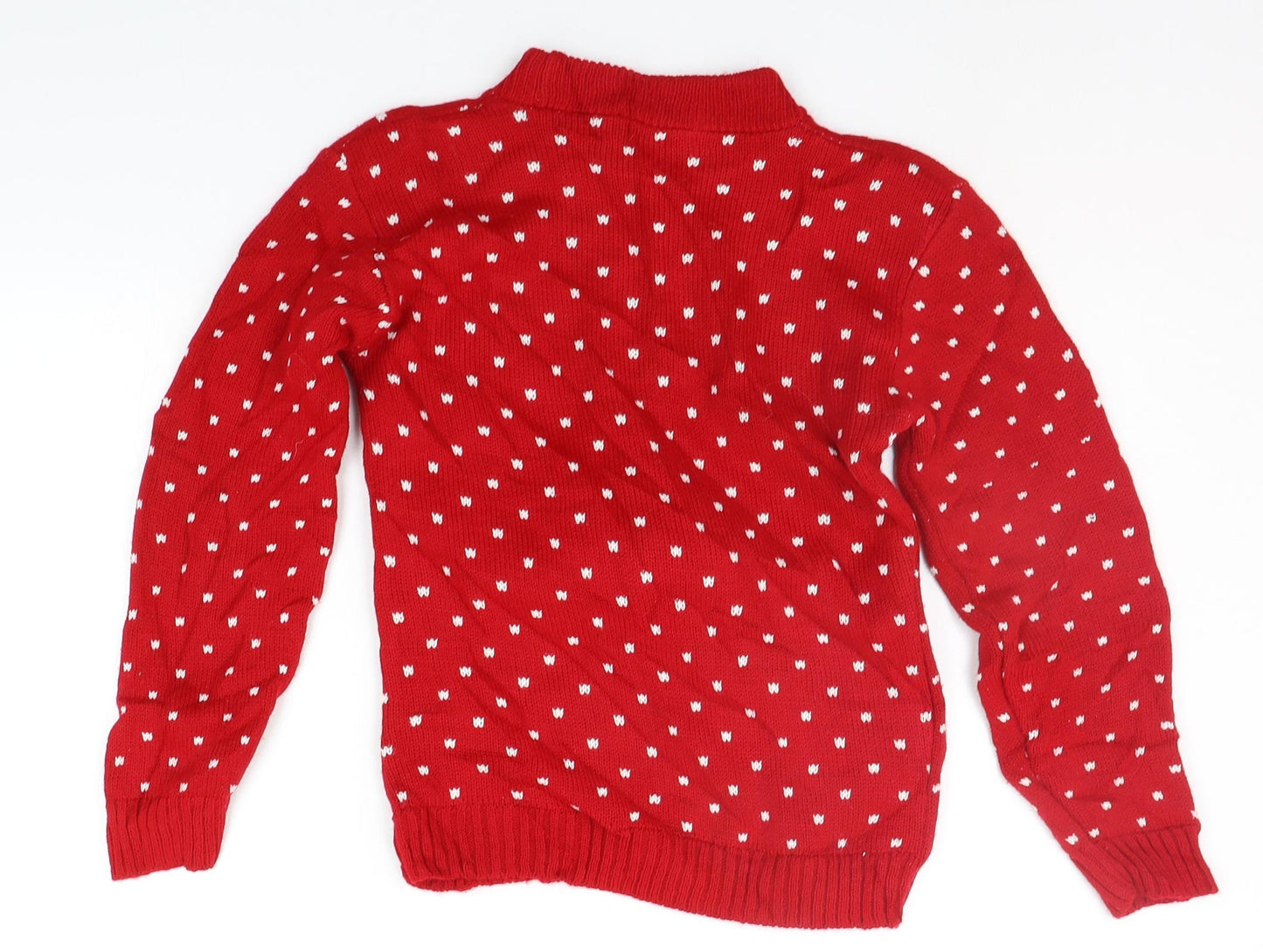 Impluse Boys Red Polka Dot  Pullover Hoodie Size 9-10 Years  - CHRISTMAS