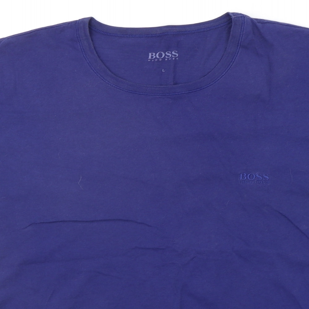 HUGO BOSS Mens Blue    T-Shirt Size L