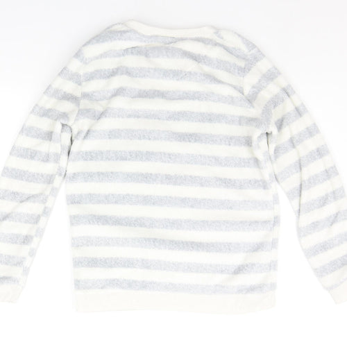 LOVE TO LOUNGE Womens Grey Striped  Top Pyjama Set Size S  - MICKEY MOUSE