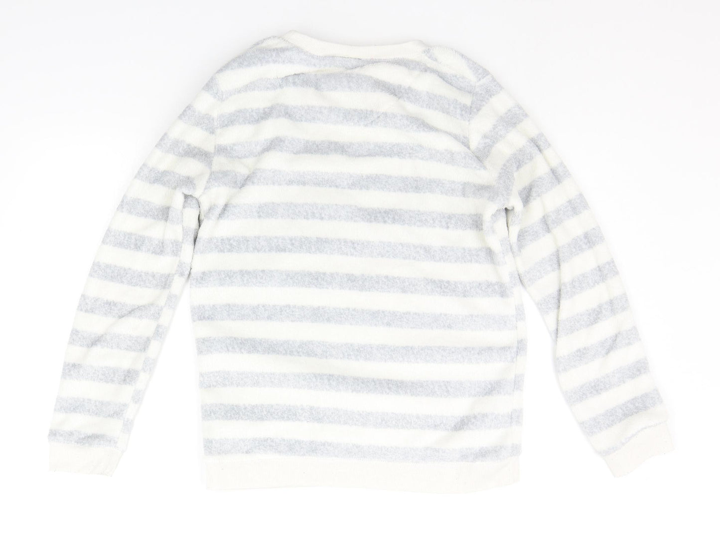 LOVE TO LOUNGE Womens Grey Striped  Top Pyjama Set Size S  - MICKEY MOUSE