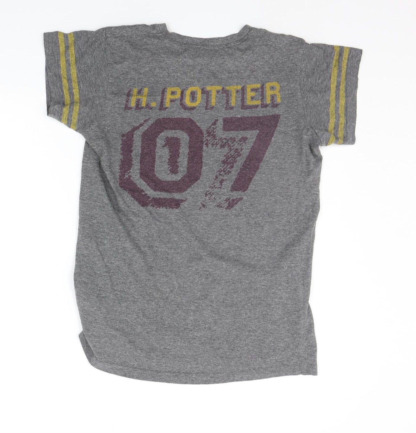 LOVE TO LOUNGE Womens Grey   Basic T-Shirt Size XS  - Gryffindor