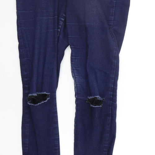 Denim & Co. Womens Blue   Skinny Jeans Size 10 L29 in