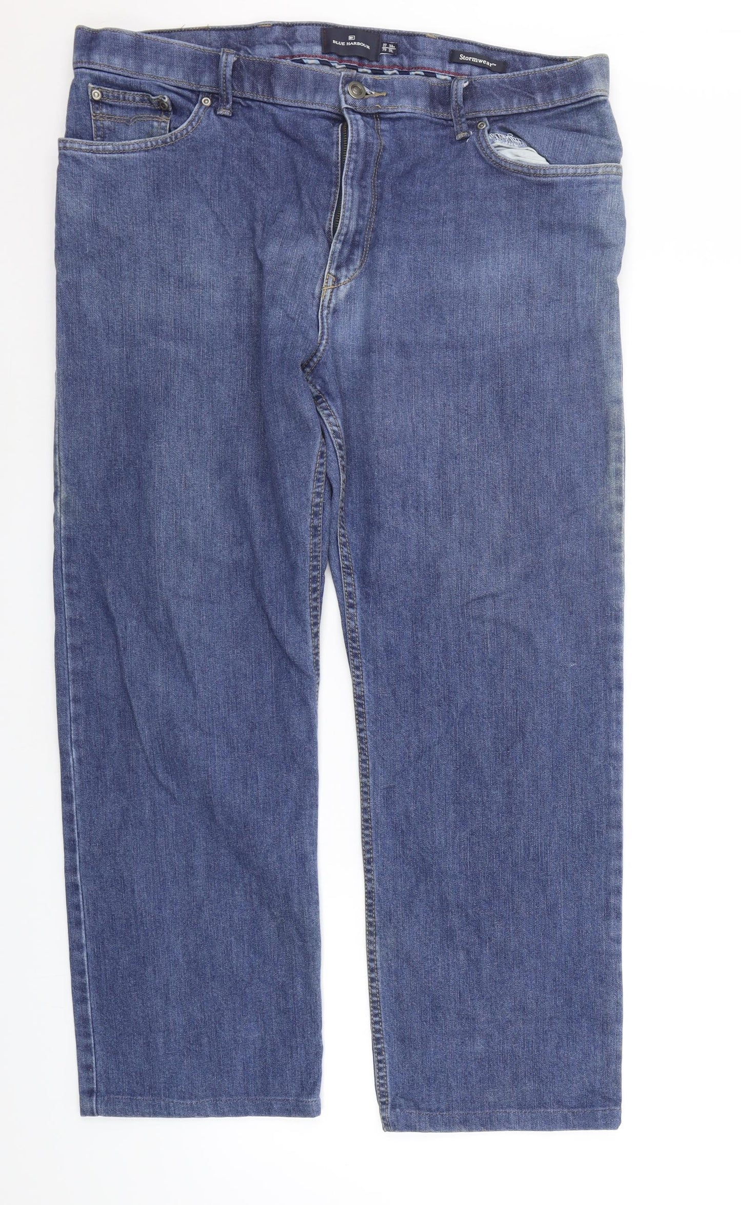 Blue Harbour Mens Blue   Straight Jeans Size 38 in L31 in