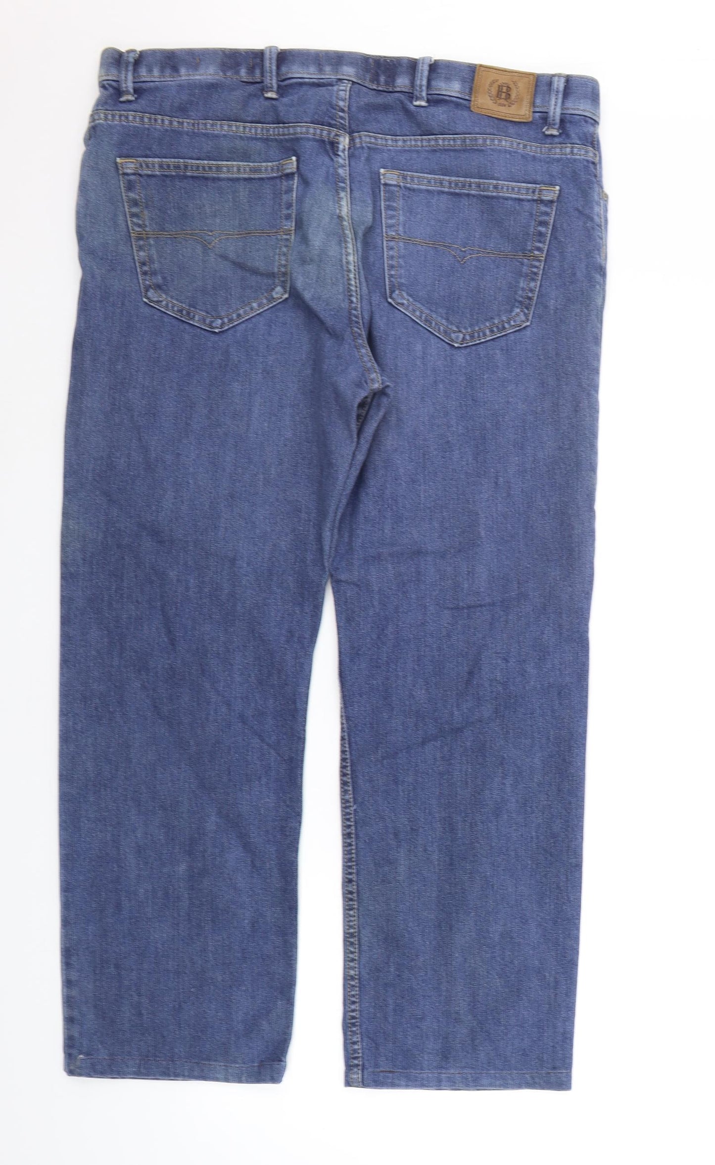 Blue Harbour Mens Blue   Straight Jeans Size 38 in L31 in
