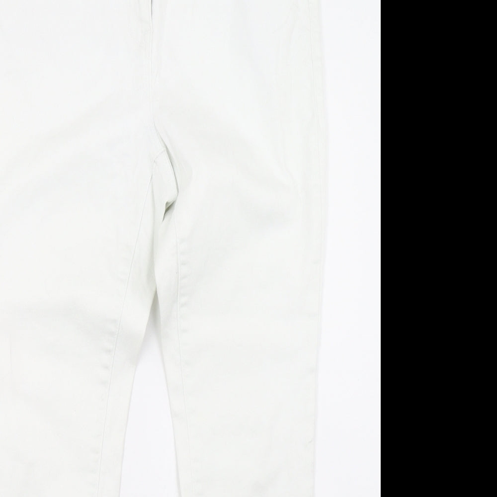 NEXT Womens White  Denim Skinny Jeans Size 14 L30 in