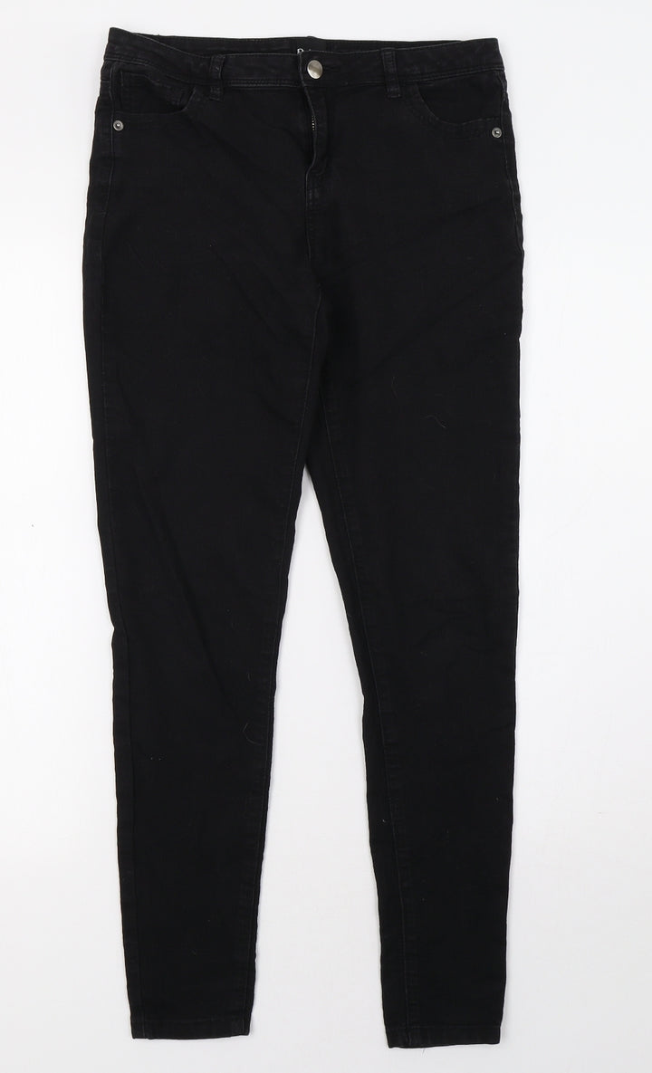 be.you Womens Black  Denim Skinny Jeans Size 10 L29 in