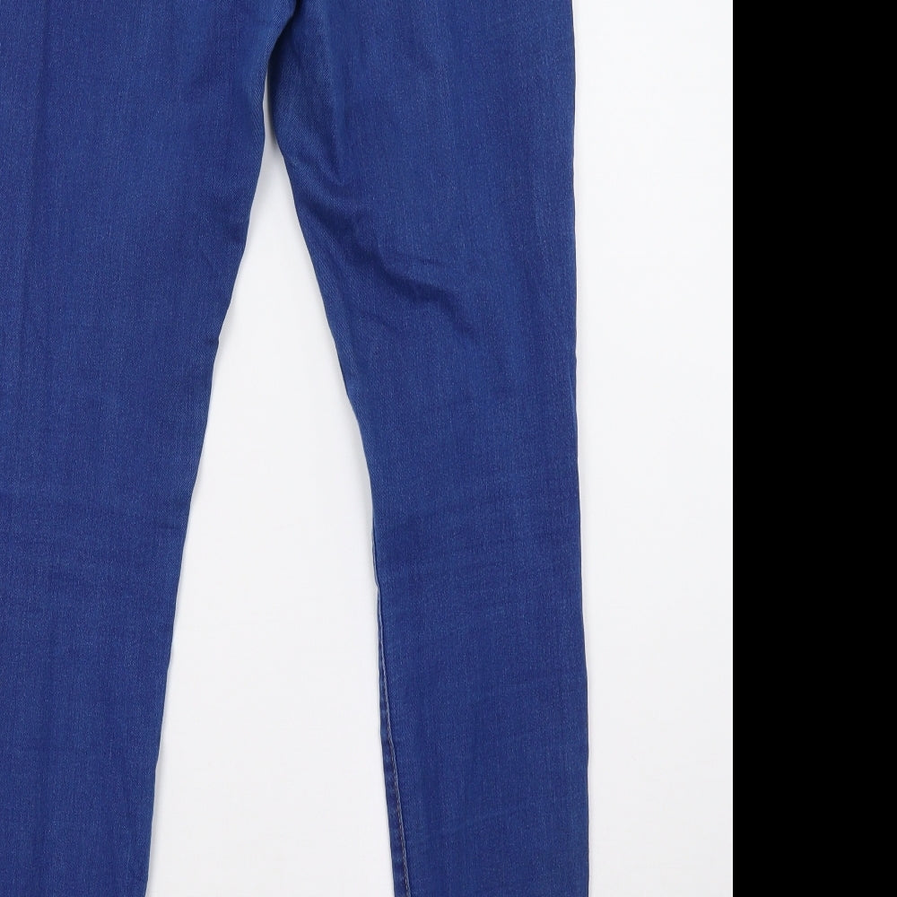 Dorothy Perkins Womens Blue   Jegging Trousers Size 12 L32 in