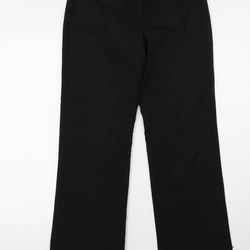 evie Womens Black   Trousers  Size 8 L32 in