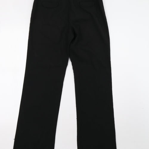 evie Womens Black   Trousers  Size 8 L32 in