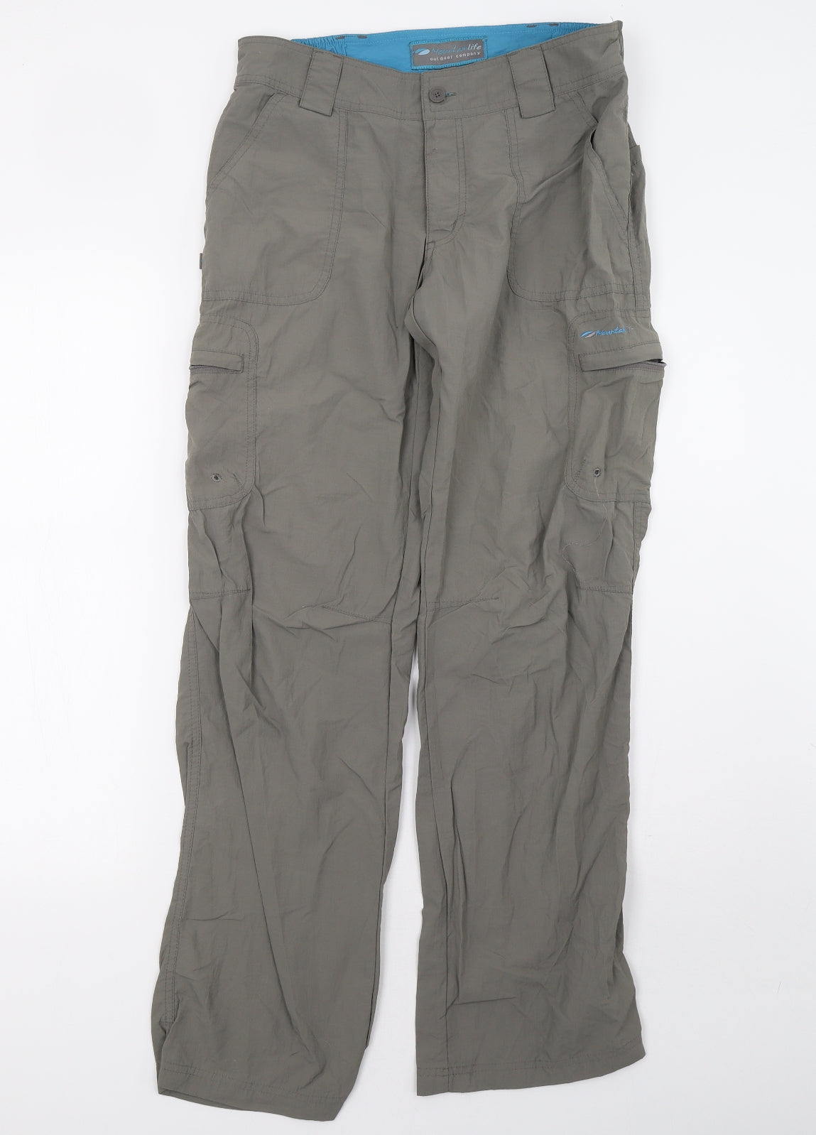 Mountain Life Womens Grey   Trousers  Size 8 L31 in