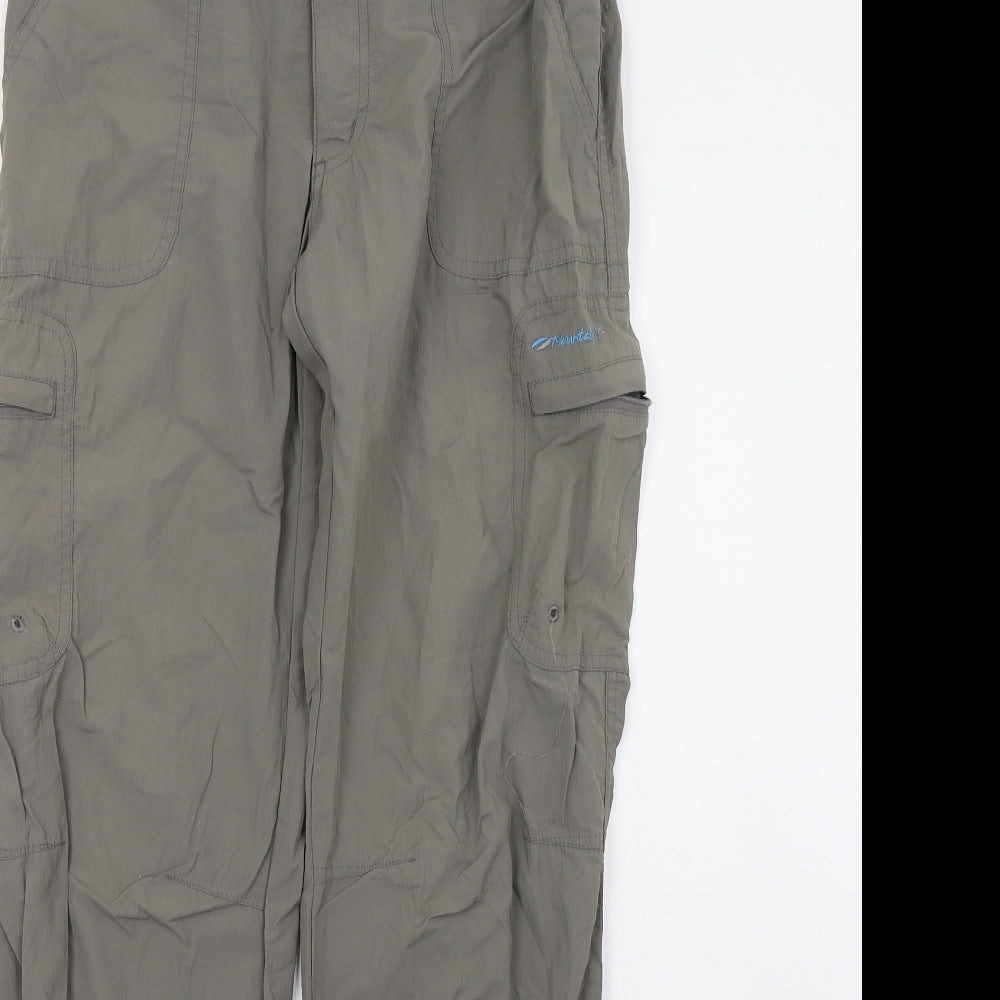 Mountain Life Womens Grey   Trousers  Size 8 L31 in