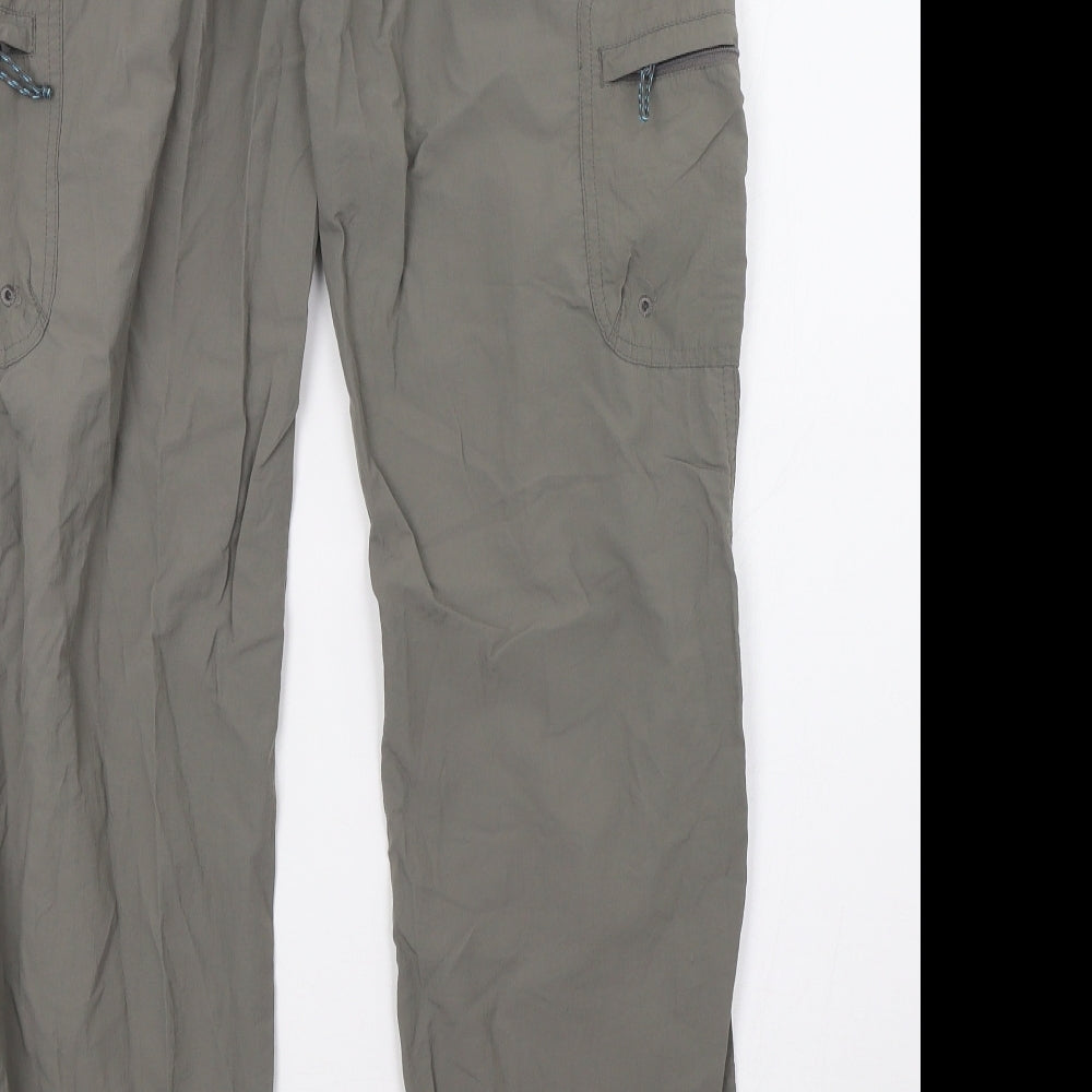 Mountain Life Womens Grey   Trousers  Size 8 L31 in