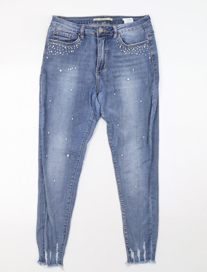 vs miss Womens Blue  Denim Skinny Jeans Size 12 L28 in