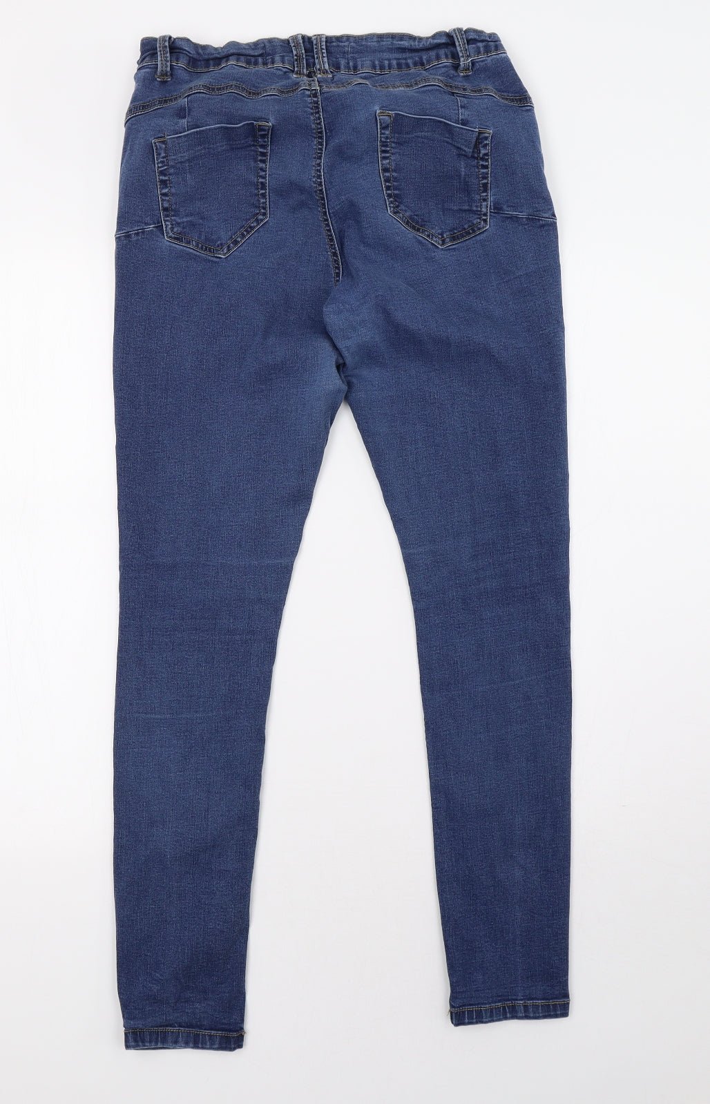 Primark Womens Beige  Denim Skinny Jeans Size 14 L30 in