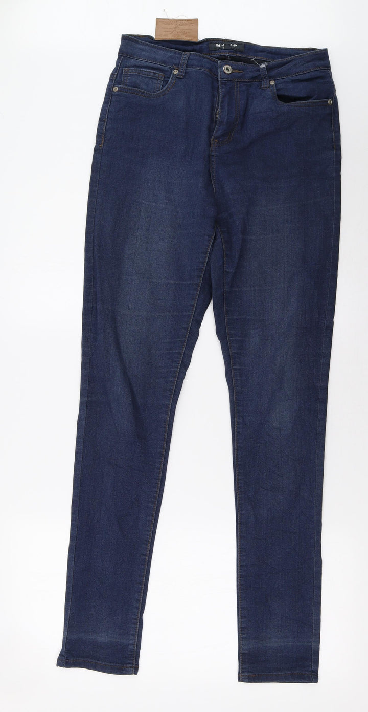 mapp Womens Blue Denim Straight Jeans Size 10 L32 in