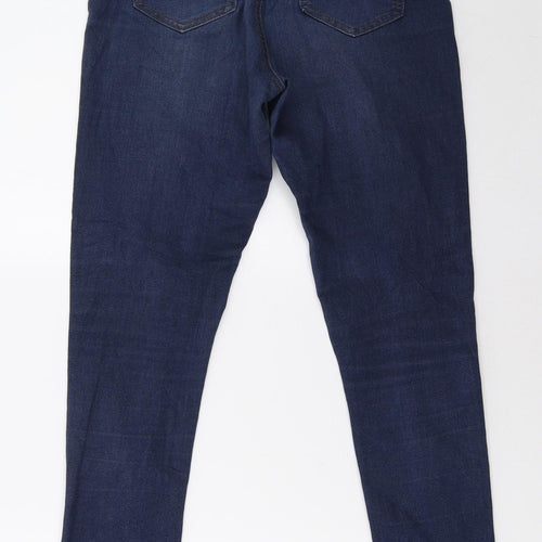 mapp Womens Blue  Denim Straight Jeans Size 10 L32 in