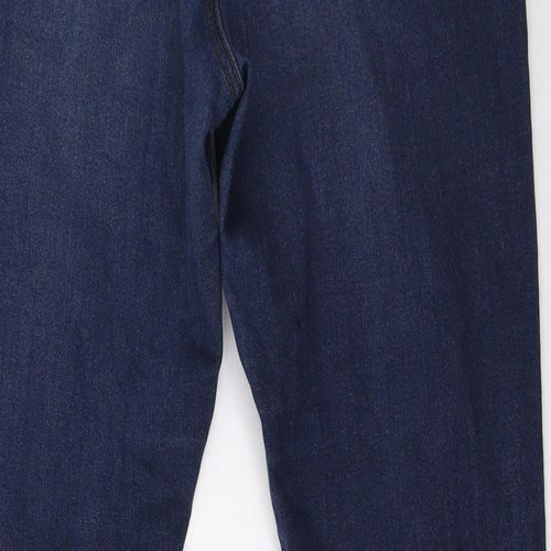 mapp Womens Blue  Denim Straight Jeans Size 10 L32 in