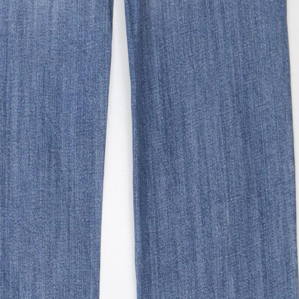 playlife Womens Blue  Denim Straight Jeans Size 12 L35 in