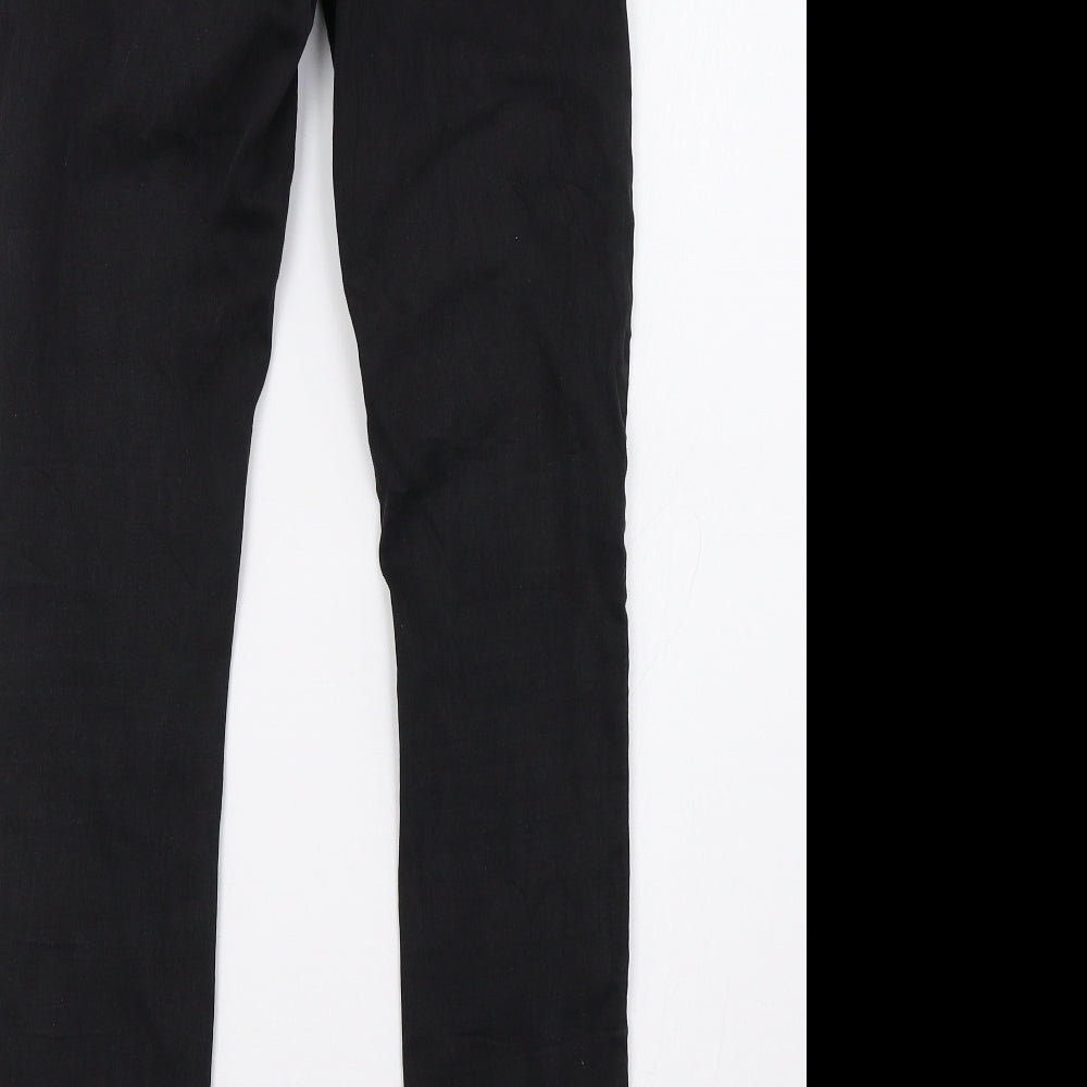 fb sister Womens Black  Denim Skinny Jeans Size 26 L30 in