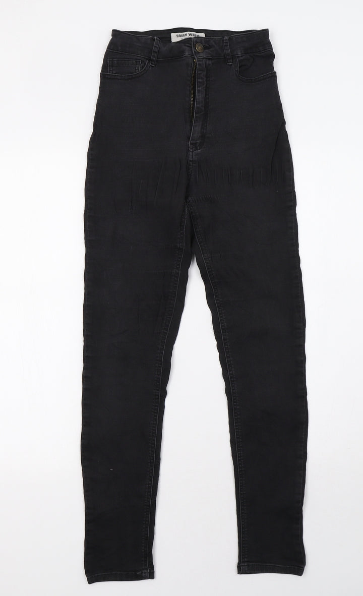 TALLY WEiJL Womens Black  Denim Skinny Jeans Size 6 L30 in