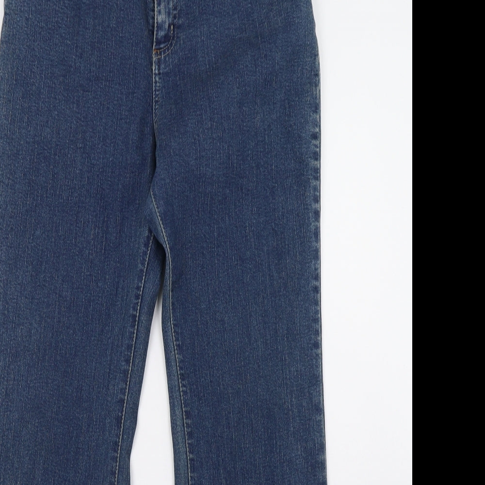 Marks and Spencer Womens Blue  Denim Straight Jeans Size 10 L30 in