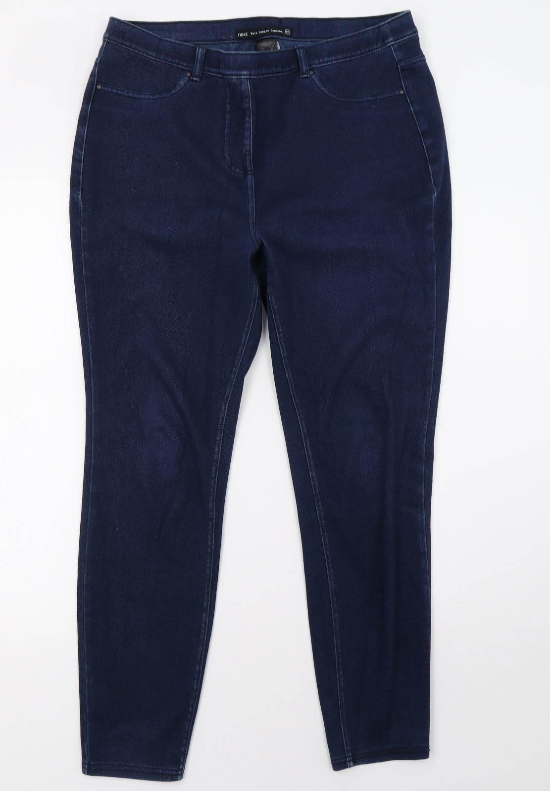 NEXT Womens Blue  Denim Jegging Trousers Size 14 L30 in