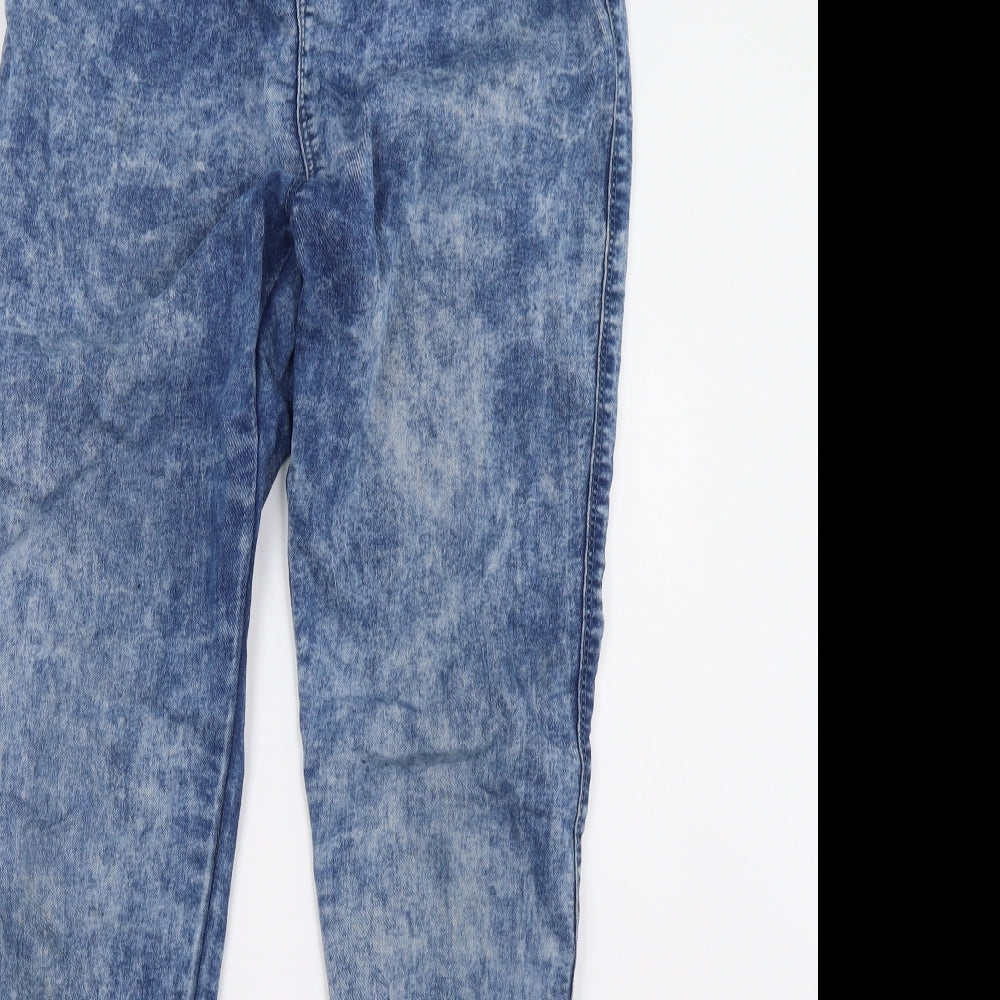 matakan Womens Blue  Denim Jegging Trousers Size 12 L32 in
