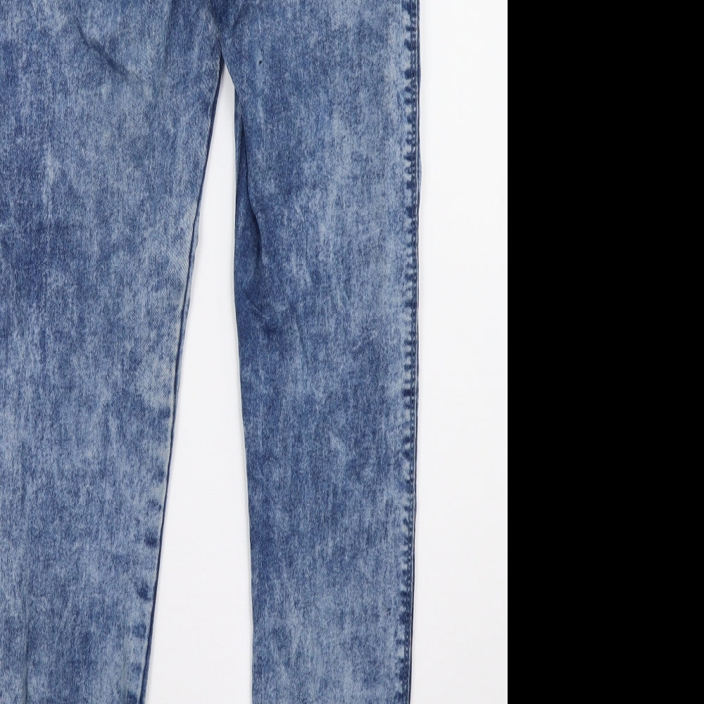 matakan Womens Blue  Denim Jegging Trousers Size 12 L32 in