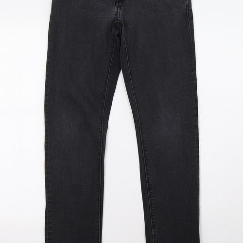 priamrk Womens Black  Denim Straight Jeans Size 26 L32 in
