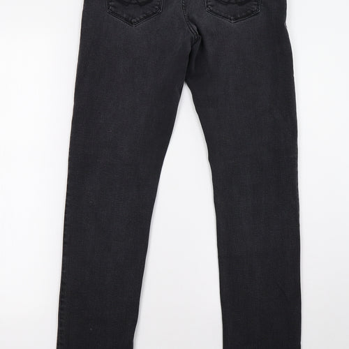 priamrk Womens Black  Denim Straight Jeans Size 26 L32 in