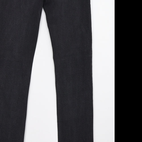 priamrk Womens Black  Denim Straight Jeans Size 26 L32 in