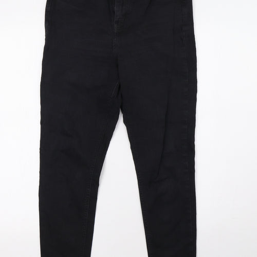 Topshop Womens Black  Denim Skinny Jeans Size 30 L30 in