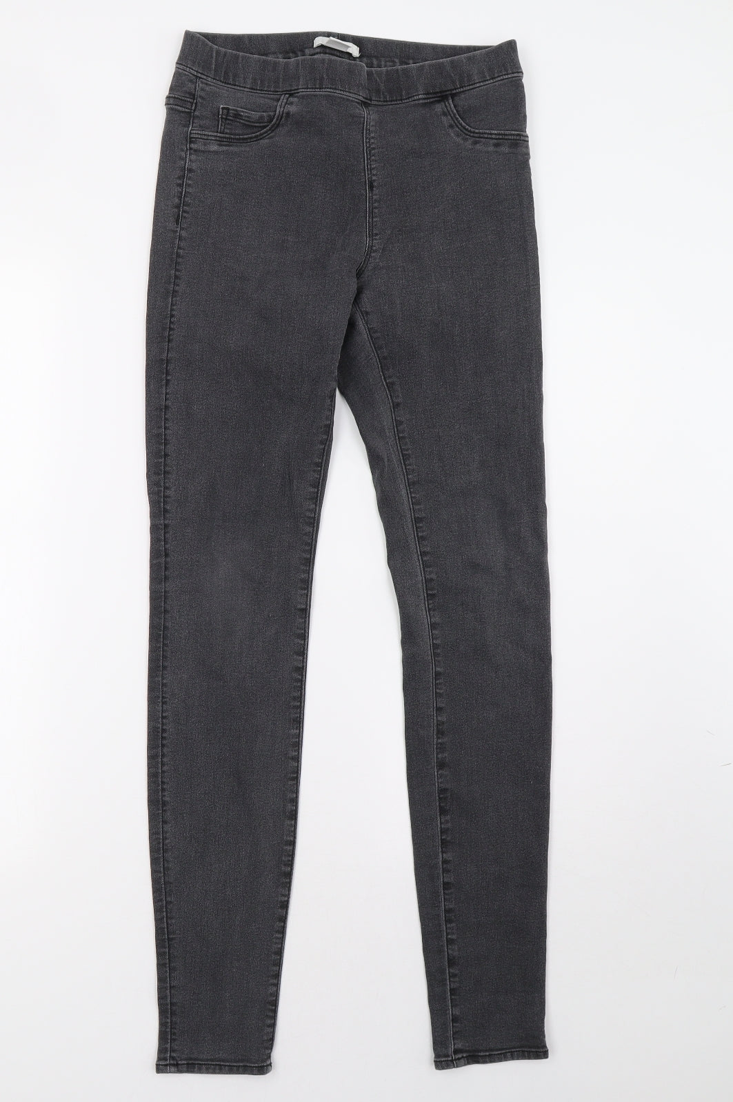 H&M Womens Grey   Jegging Trousers Size 6 L28 in