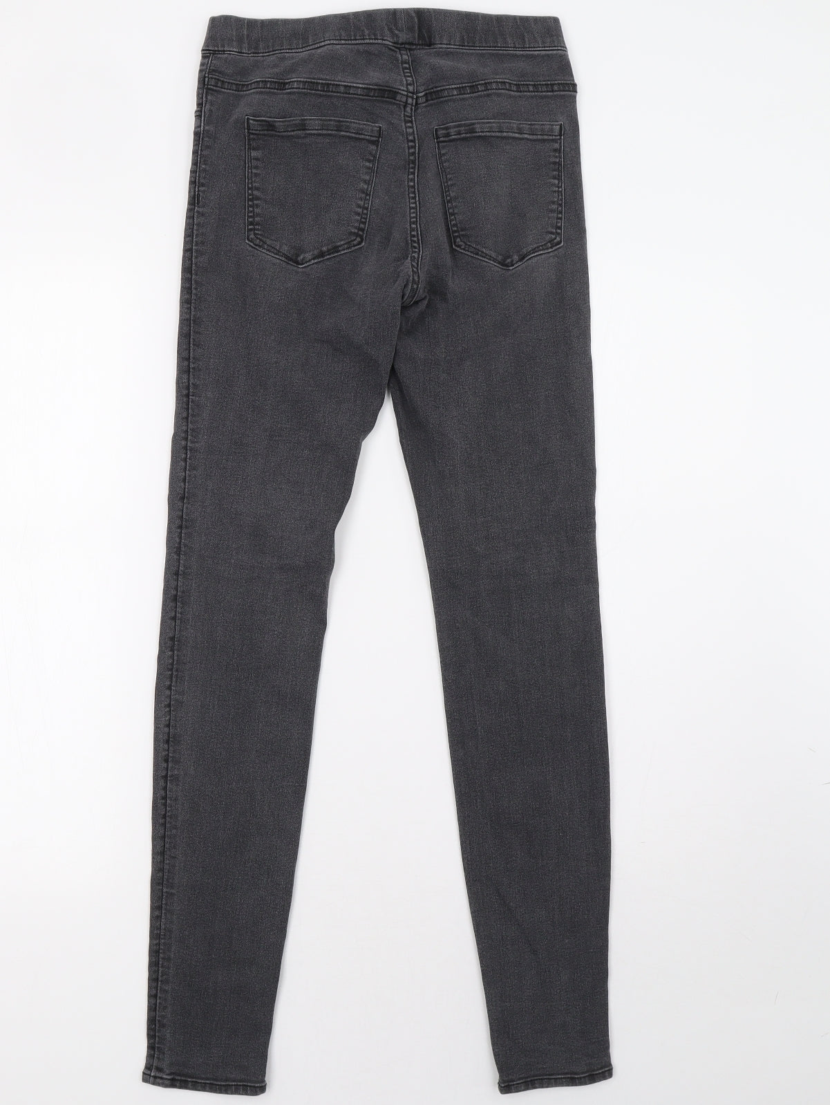 H&M Womens Grey   Jegging Trousers Size 6 L28 in