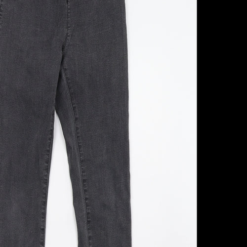 H&M Womens Grey   Jegging Trousers Size 6 L28 in