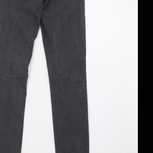 H&M Womens Grey   Jegging Trousers Size 6 L28 in